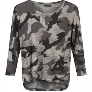 Nally & Millie Camouflage sweater , Shades of Grey, Size S